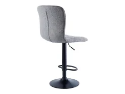 Pack de 2 taburetes altos Britain altura regulable con reposapiés gris 98-120x48x52 cm Adec