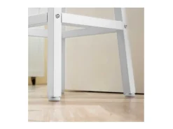 Pack de 2 taburetes altos de cocina Homcom blanco/natural 65x32,5x32,5 cm