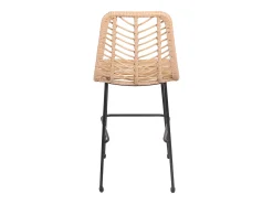 Pack de 2 taburetes de bar de ratán sintético OKA