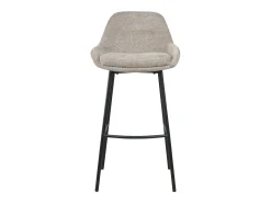 Pack de 2 taburetes para barra de 100x49x52 cm con respaldo de tela en color beige Caspi
