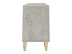 Padborg Mueble de TV madera contrachapada gris hormigón 150x30x50 cm