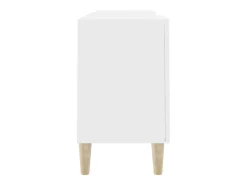 Padborg Mueble para TV madera contrachapada blanco 150x30x50 cm