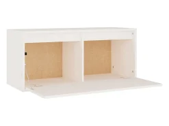 Palermo Muebles para TV 3 piezas madera maciza de pino blanco