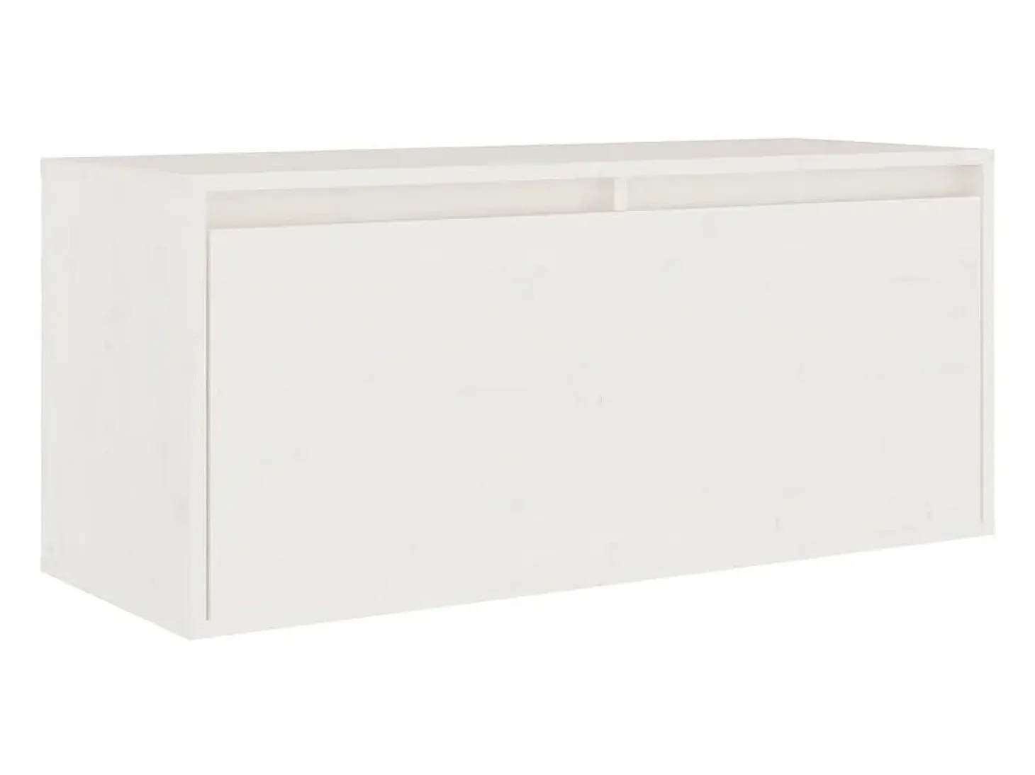 Palermo Muebles para TV 3 piezas madera maciza de pino blanco