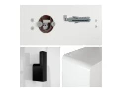 Panel de pared Linea en crema de alto brillo