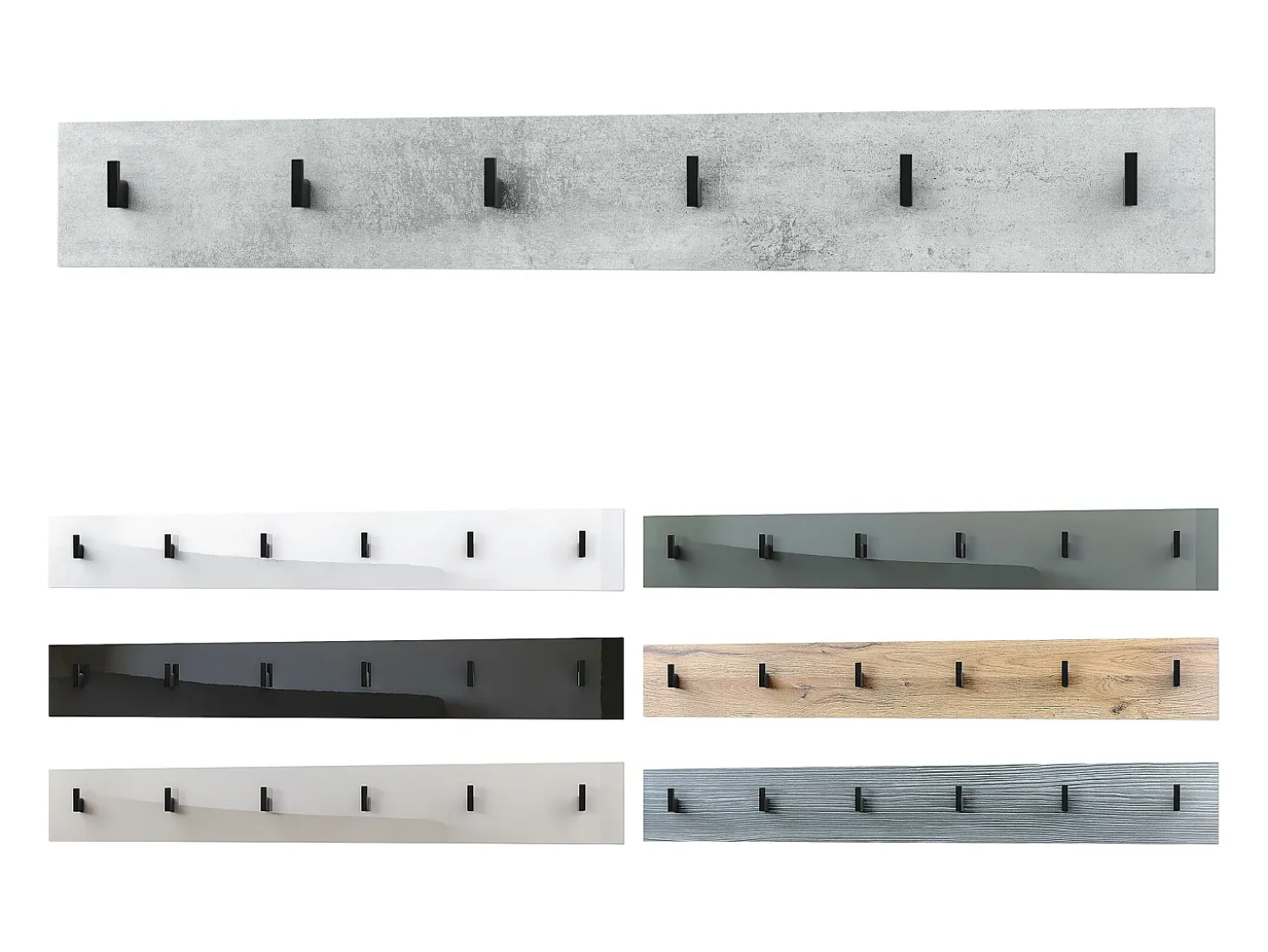 Panel de pared Linea en gris de alto brillo