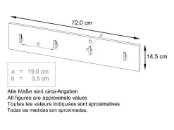 Panel de pared Linea V2 en petróleo de alto brillo