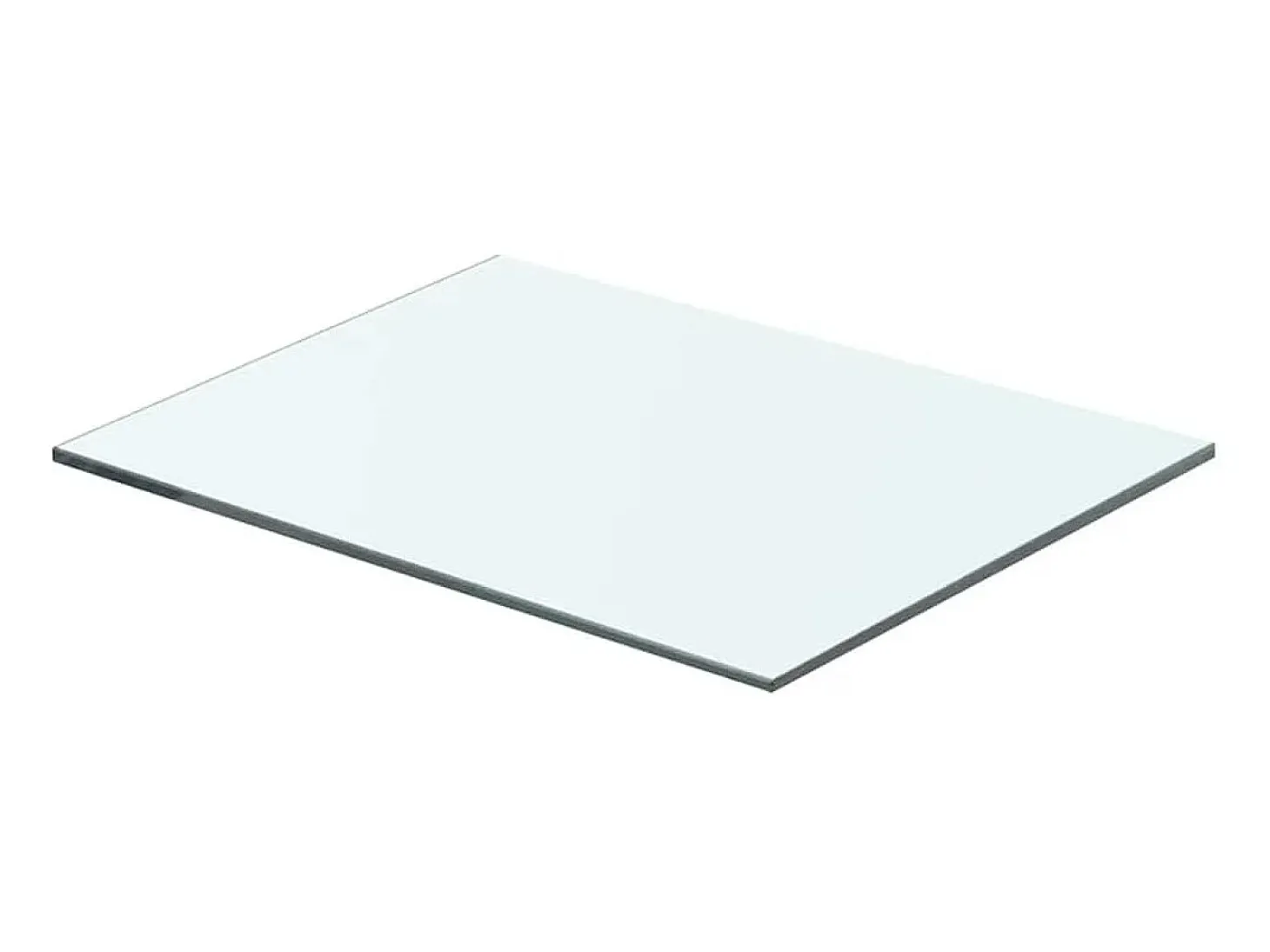 Paneles de estantería 2 piezas Vidrio transparente 40 x 25 cm