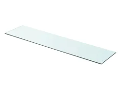 Paneles de estantería 2 piezas Vidrio transparente 90 x 20 cm