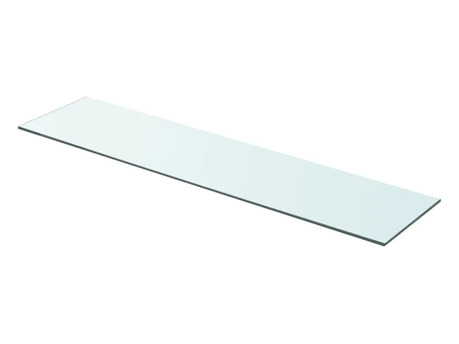 Paneles de estantería 2 piezas Vidrio transparente 90 x 20 cm