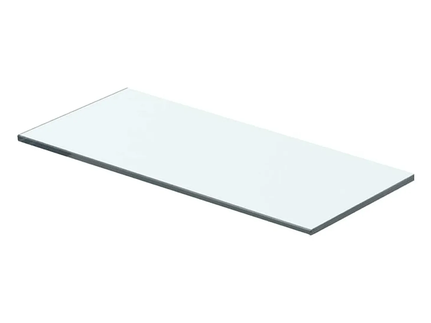Paneles de estantería 2 piezas Vidrio transparente 40 x 12 cm