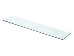 Paneles de estantería 2 uds Cristal transparente 70x15 cm