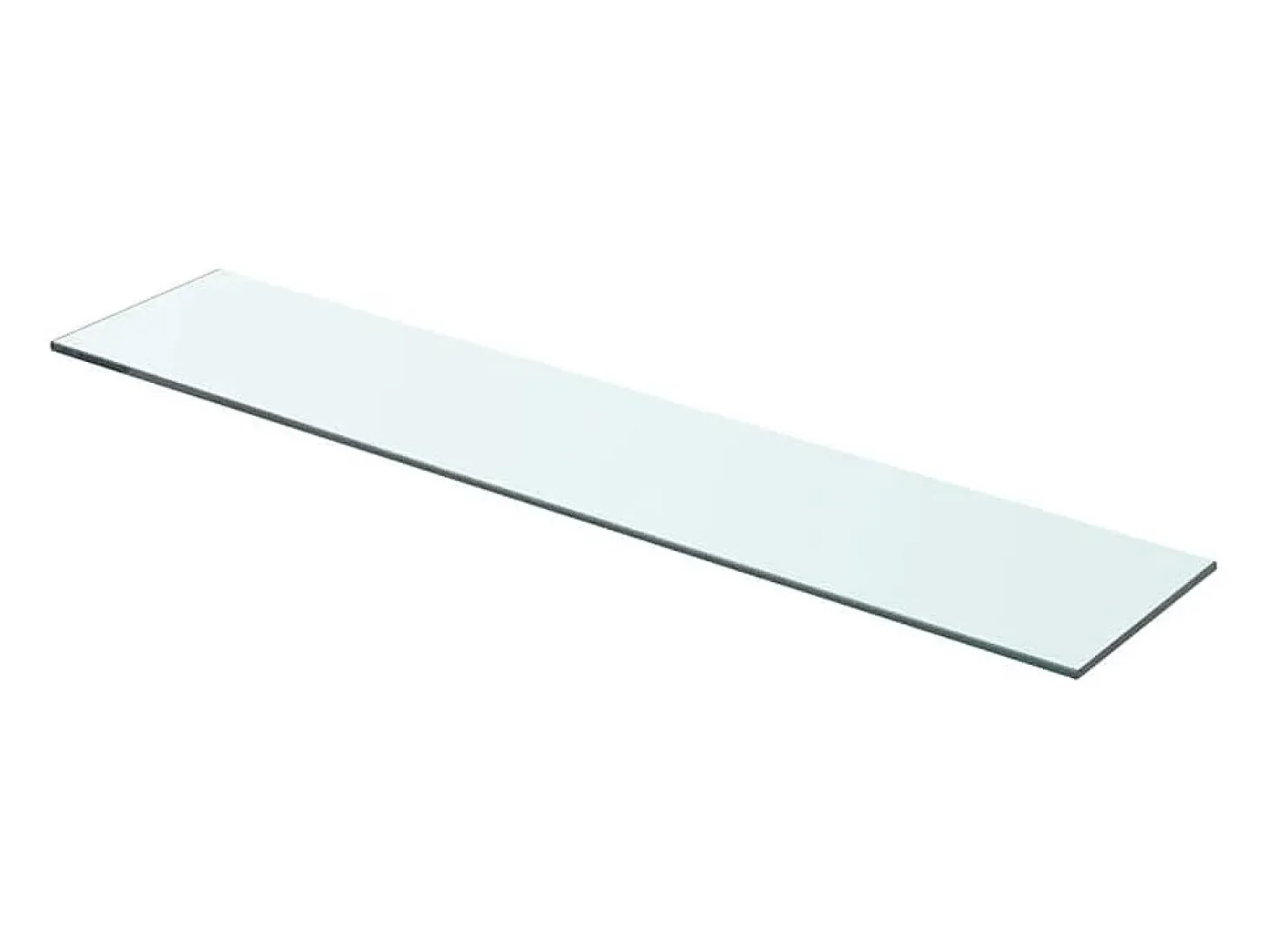 Paneles de estantería 2 uds Cristal transparente 70x15 cm