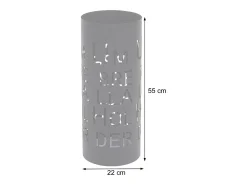 Paragüero MCW-C78 Letras blancas, fuente, blanco
