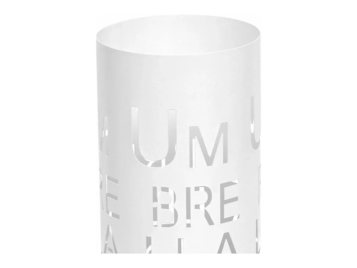 Paragüero MCW-C78 Letras blancas, fuente, blanco