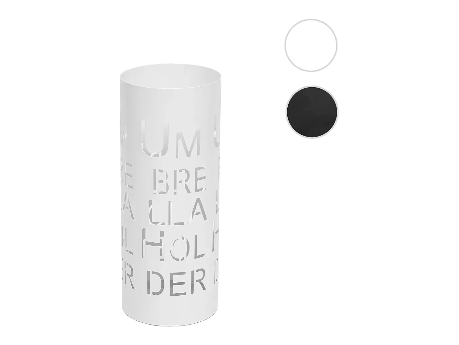 Paragüero MCW-C78 Letras blancas, fuente, blanco