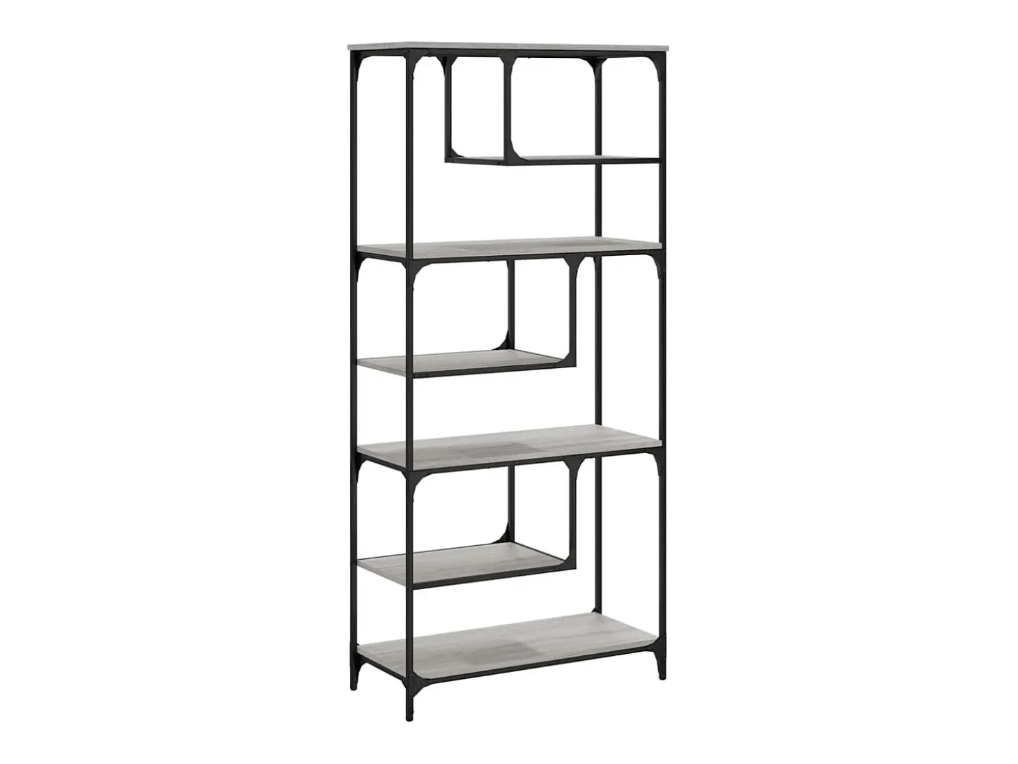 Pelin Estantería madera de ingeniería gris Sonoma 81x36x176 cm