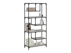 Pelin Estantería madera de ingeniería gris Sonoma 81x36x176 cm