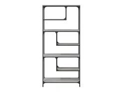 Pelin Estantería madera de ingeniería gris Sonoma 81x36x176 cm