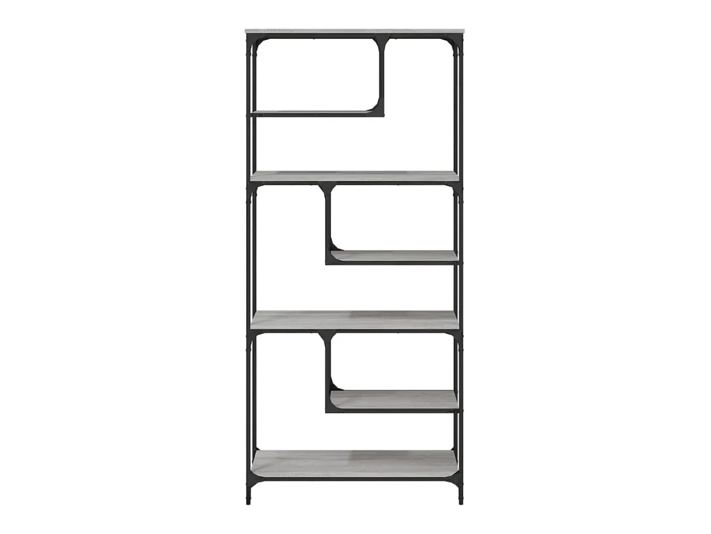 Pelin Estantería madera de ingeniería gris Sonoma 81x36x176 cm