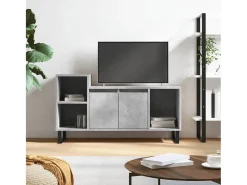 Pelkosenniemi Mueble para TV madera contrachapada gris hormigón 100x35x55 cm