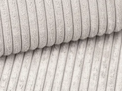 Pequeño Sofá cama rinconera izquierda de pana color beige AMELIA