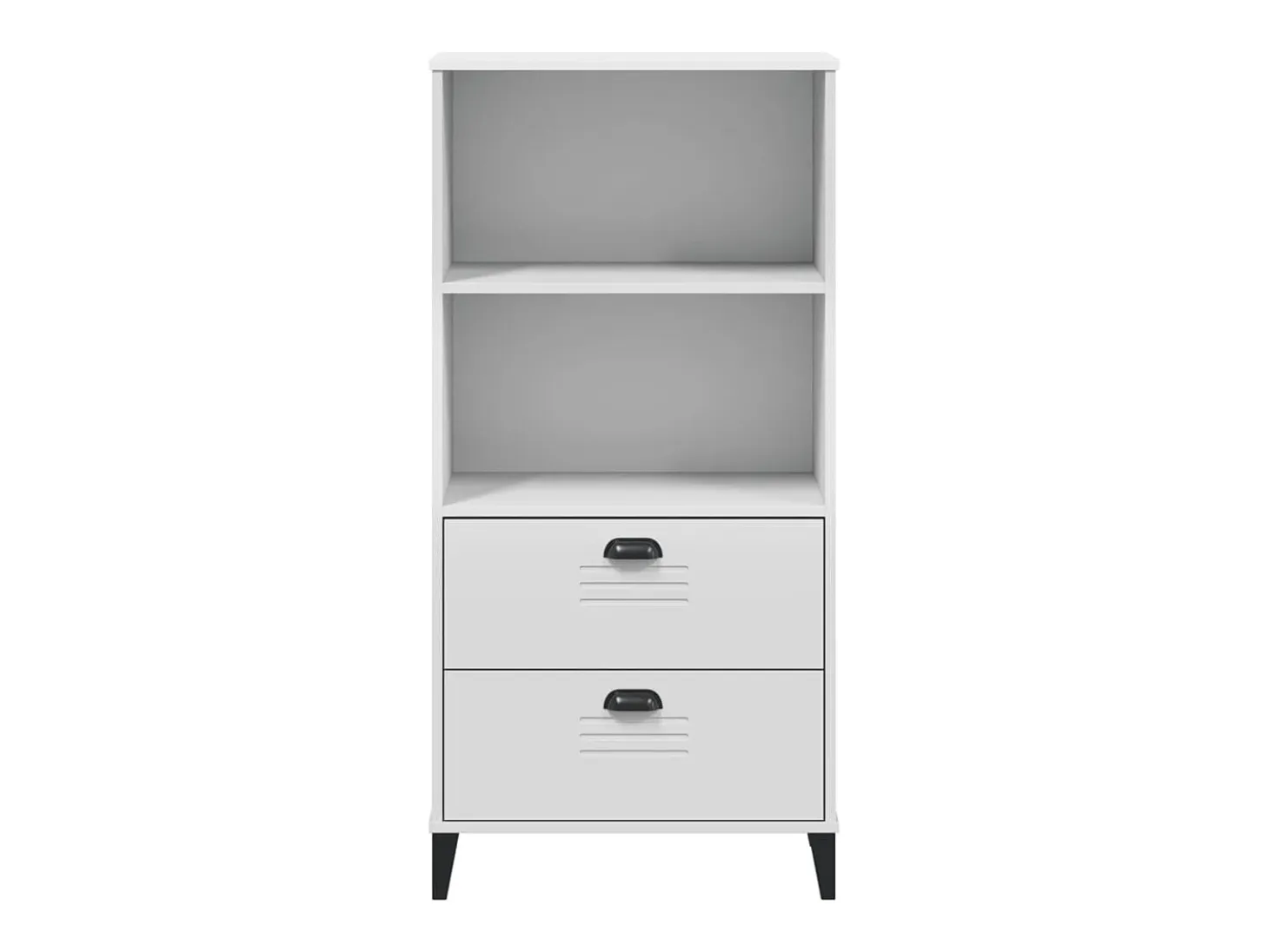 Peralyn Librería VIKEN madera de ingeniería blanco 60x35x123 cm