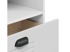 Peralyn Librería VIKEN madera de ingeniería blanco 60x35x123 cm