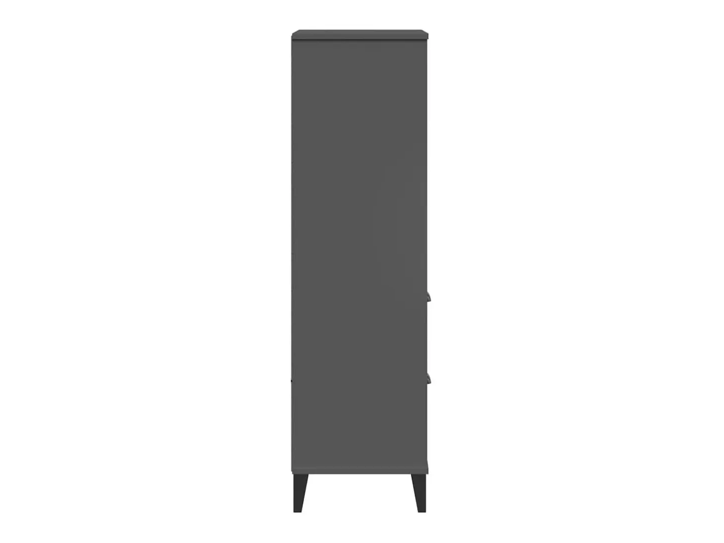 Peralyn Librería VIKEN madera de ingeniería gris antracita 60x35x123 cm