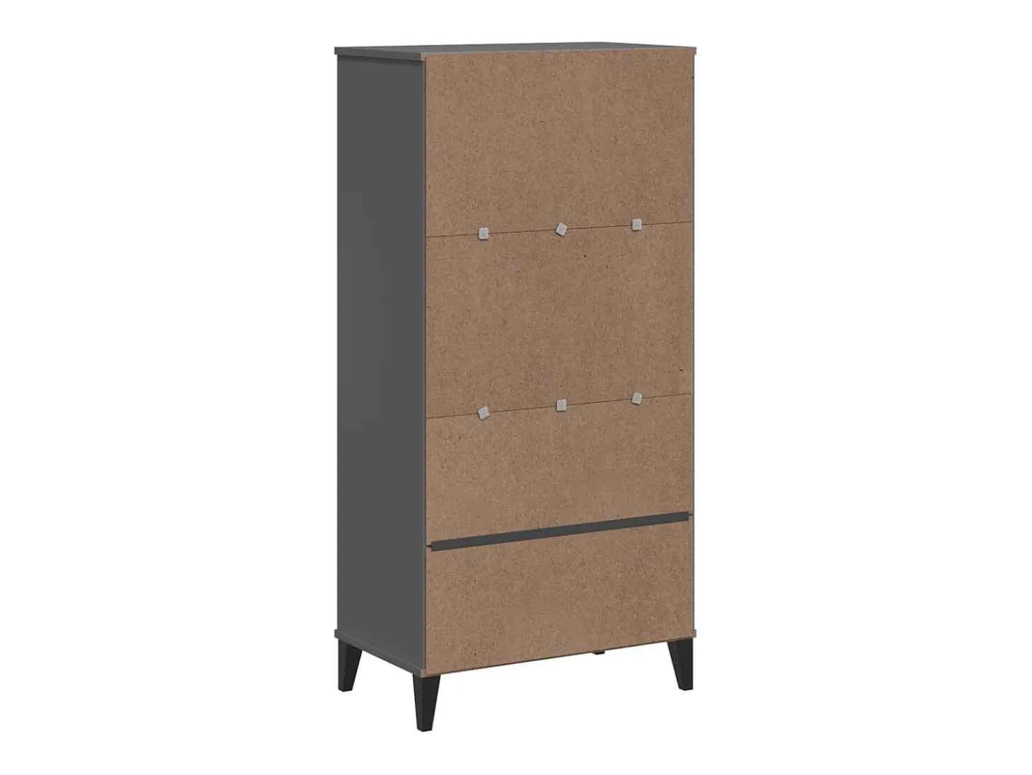 Peralyn Librería VIKEN madera de ingeniería gris antracita 60x35x123 cm