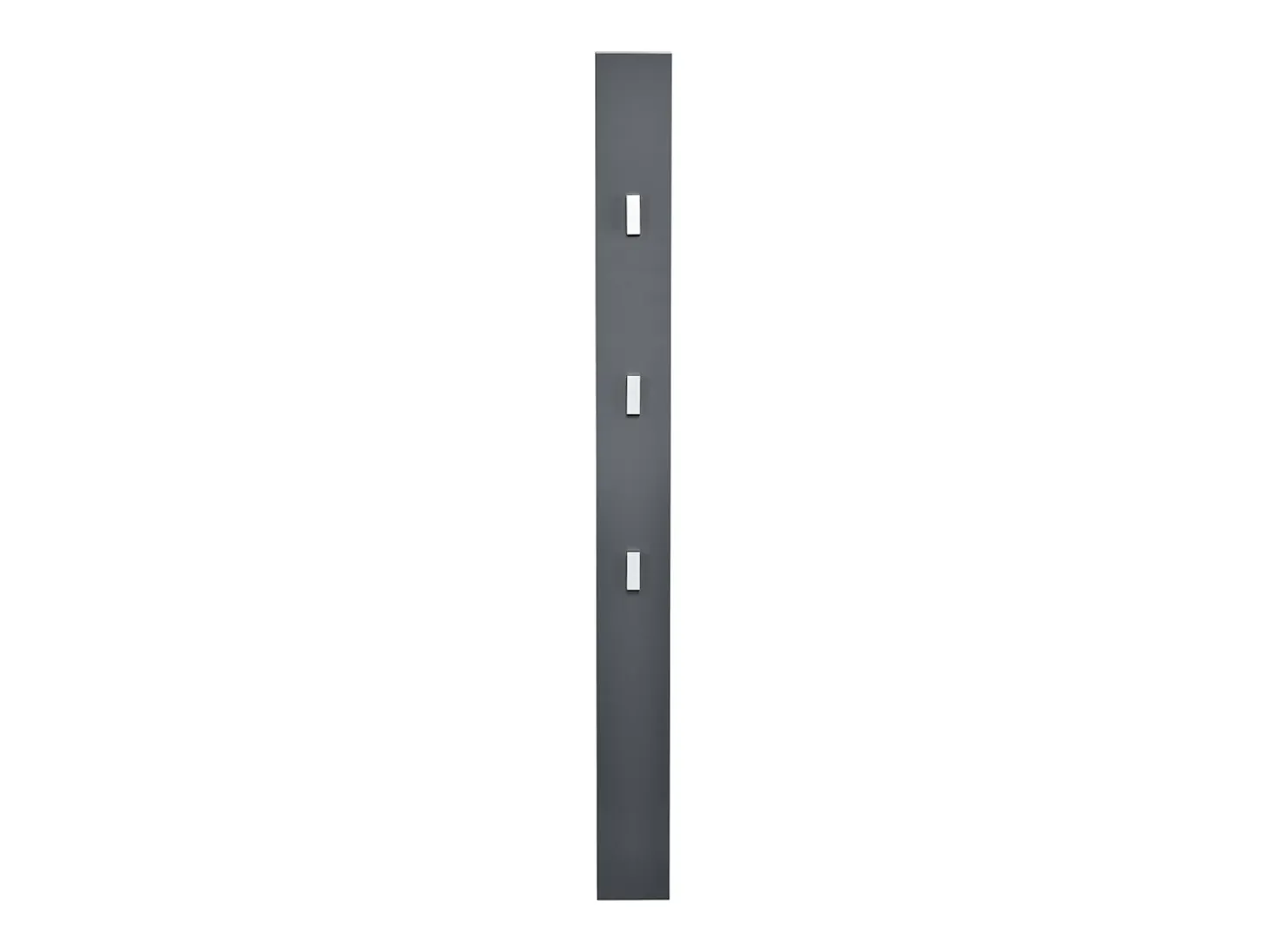 Perchero armario pared ganchos para ropa panel de pared 170 cm gris 03_0002144
