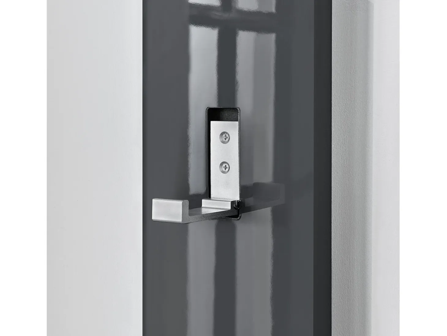 Perchero armario pared ganchos para ropa panel de pared 170 cm gris 03_0002144