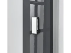 Perchero armario pared ganchos para ropa panel de pared 170 cm gris 03_0002144