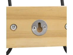 Perchero de madera con 6 ganchos