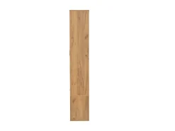 Perchero de madera con barra para colgar, espejo y estante de almacenamiento – Para recibidor y salón