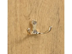 Perchero de madera con banco para zapatos, espejo y paragüero - para pasillos y entradas