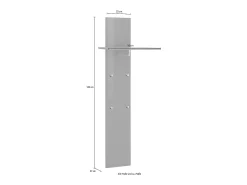 Perchero de pared 4 ganchos estante vestíbulo diseño moderno Magic Jako Ardesia