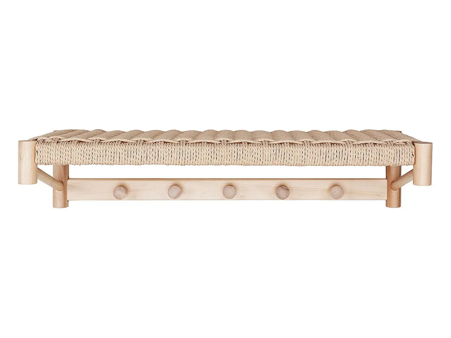 Perchero de Pared Abano, Marrón, 31x78x17 cm, Kendra Home