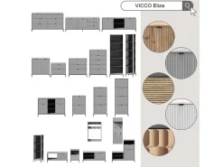 Perchero de pared blanco 60x12.1x85 eliza