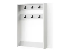 Perchero de pared blanco 60x12.1x85 eliza