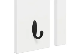 Perchero de pared Blanco 85 x 10 x 45 cm Madera de ingeniería