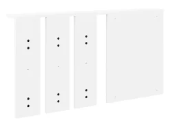 Perchero de pared Blanco 85 x 10 x 45 cm Madera de ingeniería