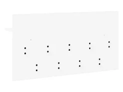 Perchero de pared Blanco 80 x 40 x 12 cm Madera de ingeniería