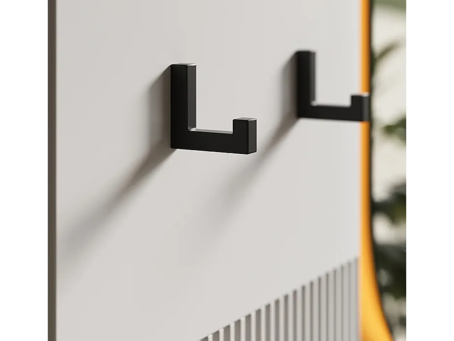Perchero de pared blanco 43x27x120 eliza