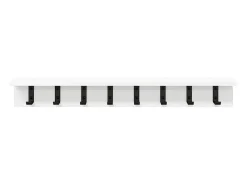 Perchero de pared Blanco 80 x 10,5 x 10,5 cm Madera de ingeniería