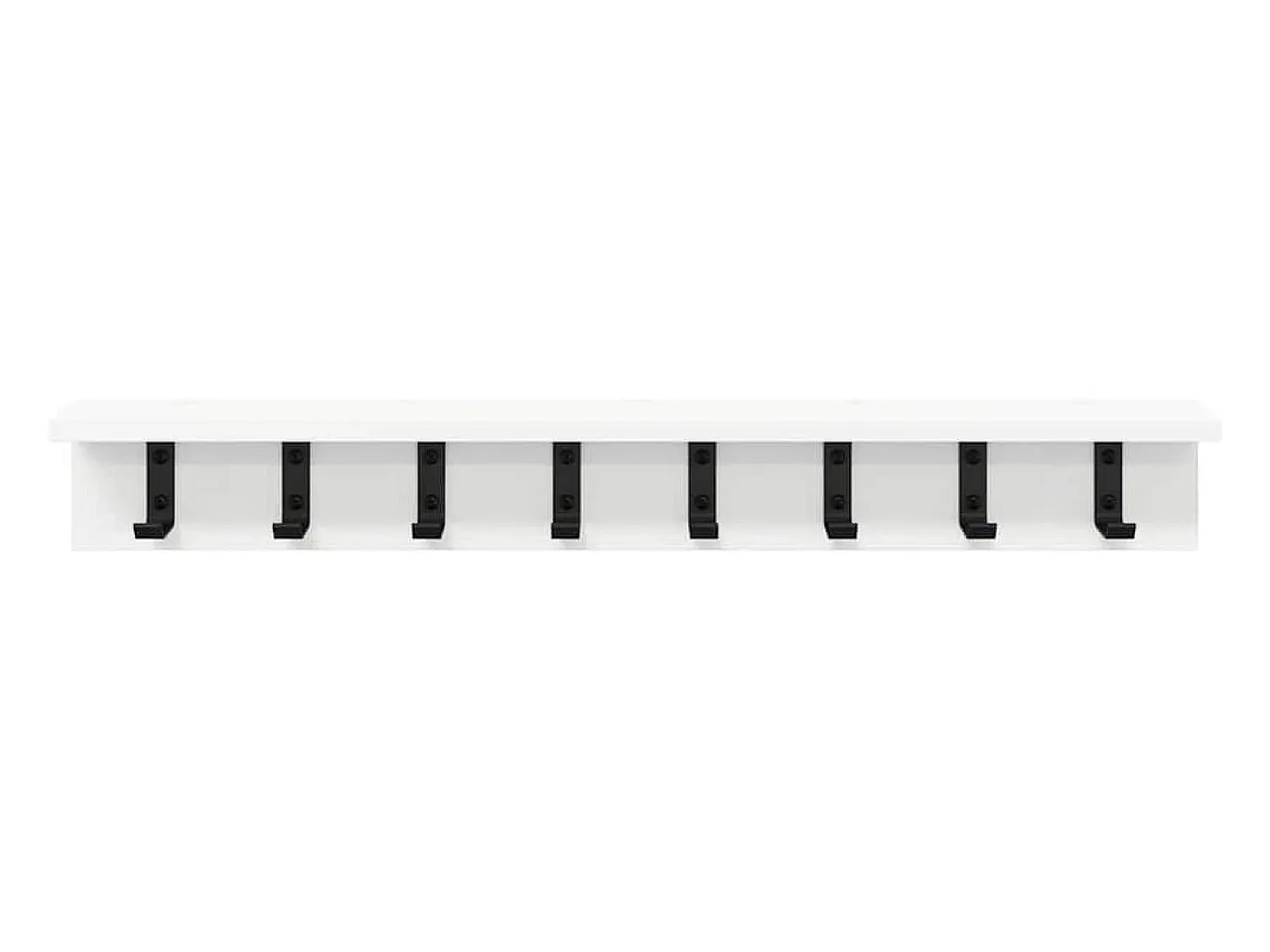Perchero de pared Blanco 80 x 10,5 x 10,5 cm Madera de ingeniería
