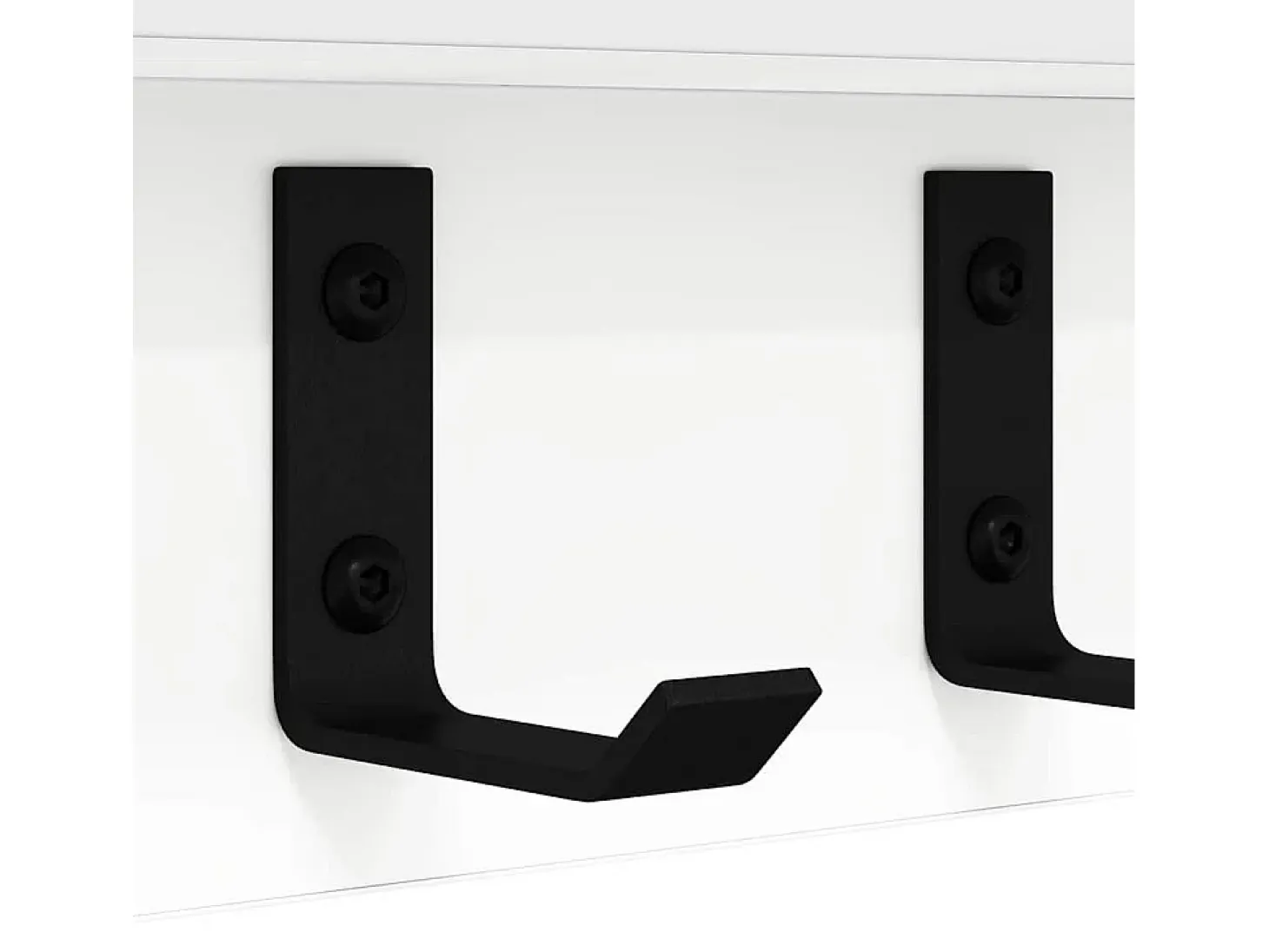 Perchero de pared Blanco 80 x 10,5 x 10,5 cm Madera de ingeniería