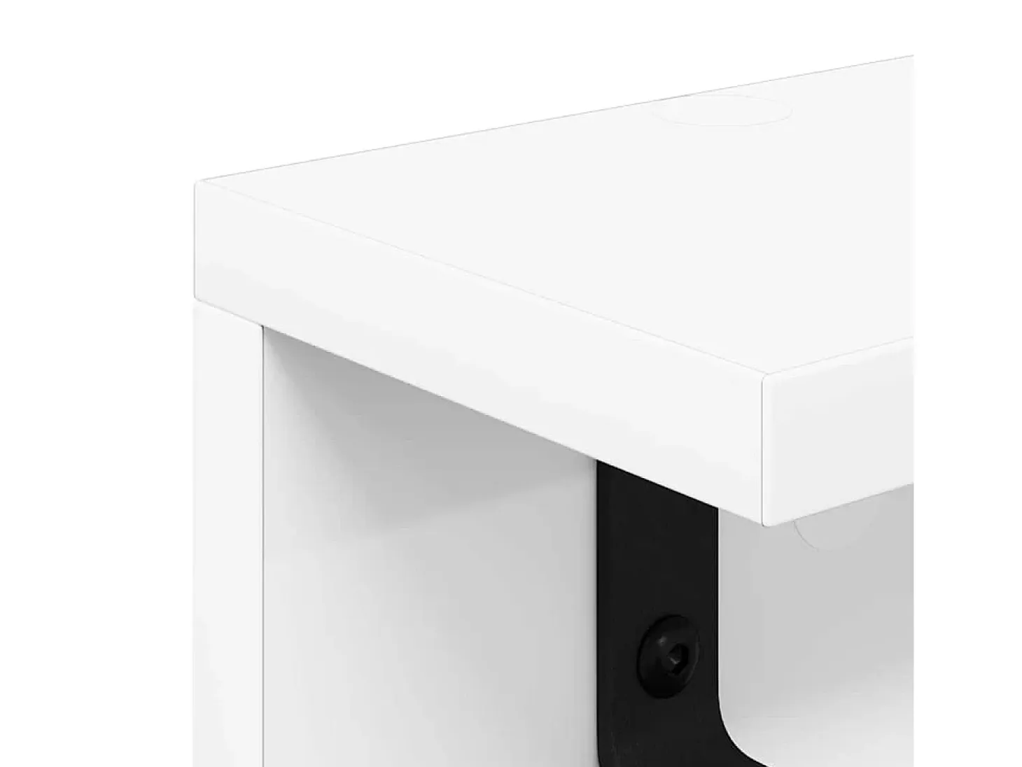 Perchero de pared Blanco 80 x 10,5 x 10,5 cm Madera de ingeniería