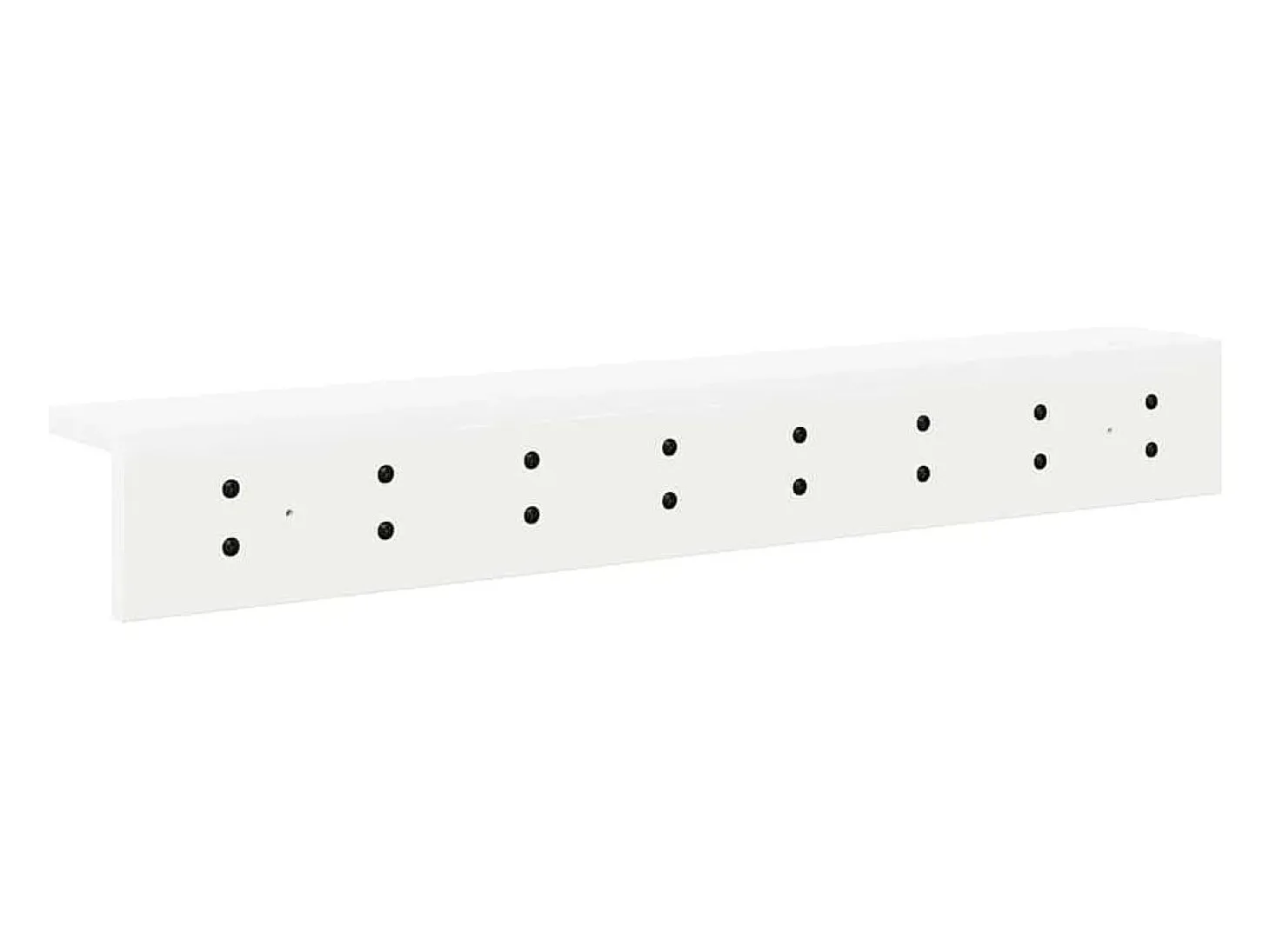 Perchero de pared Blanco 80 x 10,5 x 10,5 cm Madera de ingeniería