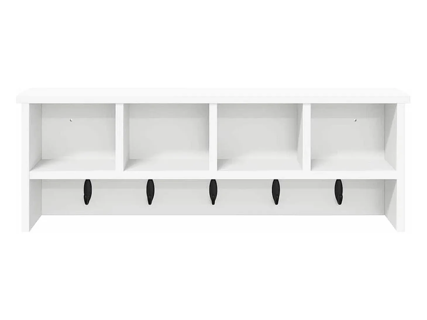 Perchero de pared Blanco 75 x 16 x 26 cm Madera de ingeniería